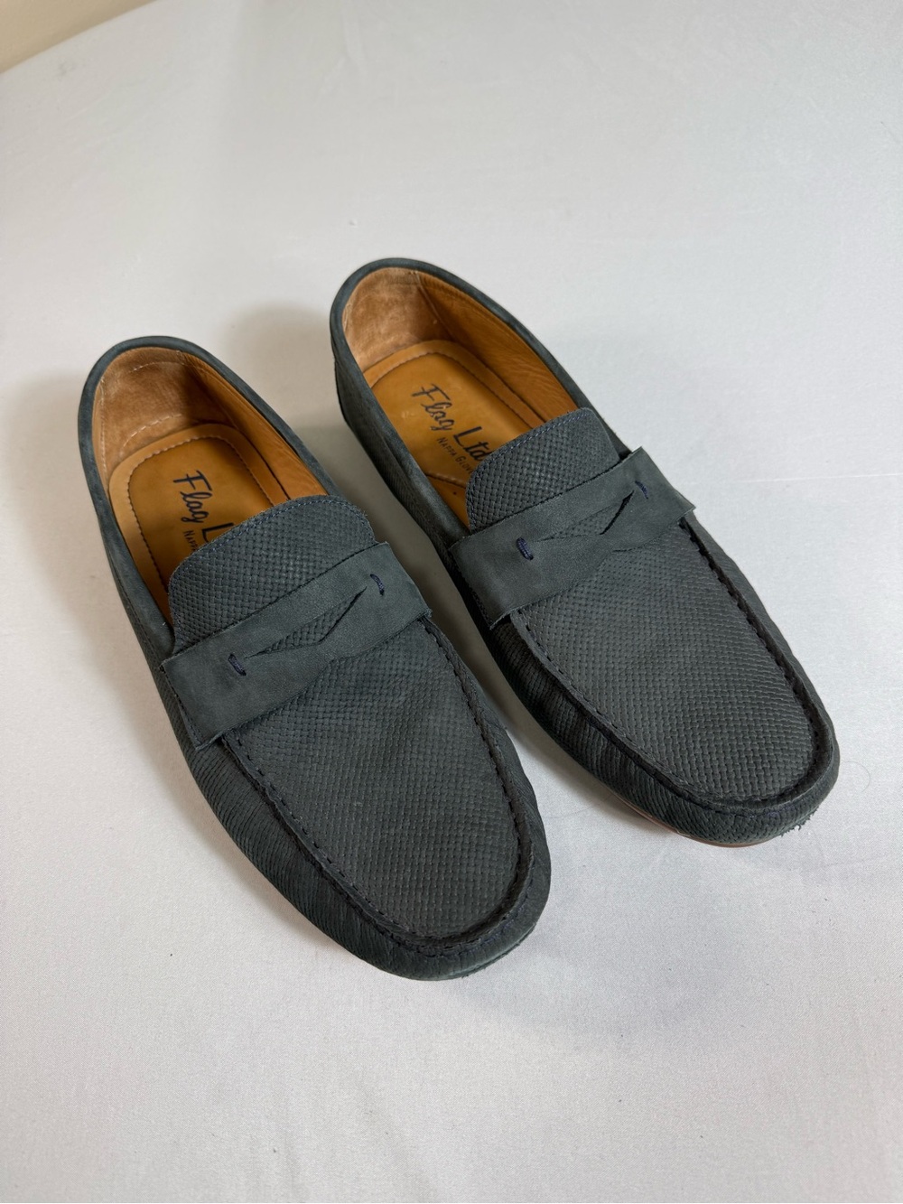 Flag Ltd Nappa Glove Loafers Mens 8.5‎ Green Leather Slip On Casual